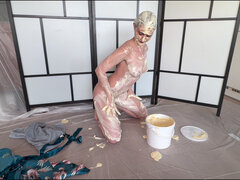 Szépség, Hatalmas hátsó, Szőke, Angol, Női, Maszti, Egyedül, Nedves