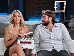 Grosser schwanz, Grosse titten, Blondine, Blasen, Schwarz, Lecken, Reiten, Titten