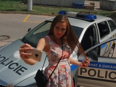 Infringer went too far and had to hook up with the policeman