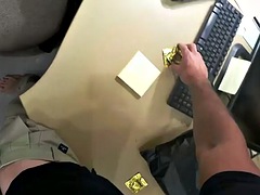 Amateur, Verga grande, Mamada, Oficina, Pov