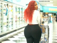 Kisbaba, Hatalmas hátsó, Fekete, Kebles, Ébenfekete, Latin lány, Érett feleség