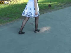 Anal, Loiroa, Ao ar livre cartaz de rua outdoor, Meia calça, Público