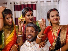 The Lusty Old Man Went Out to Celebrate His Wedding Night with His Three New Wives and Did a Scandal