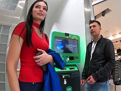 HUNT4K. Stunning model gets fucked hard by a hunter for a Bitcoin
