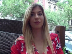 GERMAN SCOUT - EXTREM HOT TEEN SHONA SEDUCE TO FUCK AT REAL STREET CASTING - Shona river