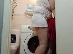 Bundão, Casal, Europeu, Lésbica, Orgasmo, Magrinha, Banheiro, Brinquedos