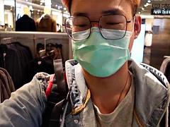 Avsugning, Kinesisk, Homosexuell, Hardcore, Utomhus, Tatuering, Tonåring, Vintage