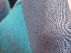 Leie, Braunhaarige, Fußfetisch, Socken