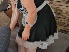 Amatőr, Érett koros, Érett feleség, Filigrán alkatú, Nézőpont, Harisnya