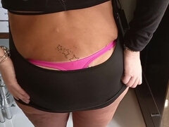 My Ass Wearing New Bikini and Miniskirt