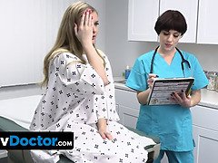 Pretty Teen Patient Gets Prepared By Hot Assed Nurse Before The Doctor Delivers His Special Therapy