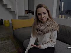 Stor kuk, Blondin, Avsugning, Sperma shot, Söt, Pov, Tuttar