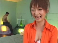 Gros seins, Sucer une bite, Couple, Japonaise, Pov