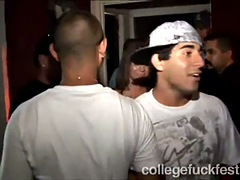 College teen slut fucks hard cock at party