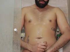 Leie, Arabisch, Bad, Grosser schwanz, Spermaladung, Papi, Schwul, Solo