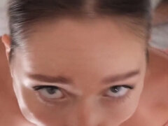 18 años, Amateur, Mamada, Morena, Pareja, Semen en la boca, Europeo, Pov