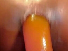 Leie, In den arsch, Schwarz, Dildo, Klaffend, Masturbation, Dürr, Solo