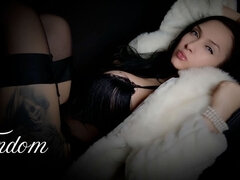 Amatør, Brunette, Dominerende, Fetish, Lingerie, Strømper