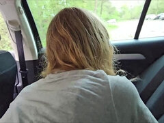 Amatéri, Blondína, Auto, Pár, Spermie v puse, Exhibicionisti, Nemecké, Vonku