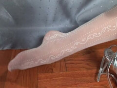 Fußfetisch, Absätze, Ungarisch, Lingerie, Orgasmus, Strumpfhose, Muschi, Ablutschen