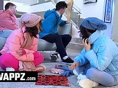 素人, アナル, 中出し, イマラチオ, フォアサム, 乱交, オマンコ, 三人