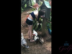 Amatör, Brunett, Flickvän, Latina, Liten och nätt, Fitta, Mager, Tuttar