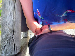 Grote lul, Sperma shot, Duits, Handbeurt, Orgasme, Buiten, Openbaar