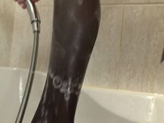 Nylons in the shower!