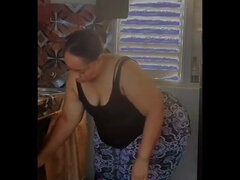 Amerikai, Testes gyönyörű hölgy, Hatalmas hátsó, Fétis, Házi készítésű, Érett koros, Egyedül