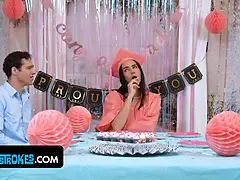 Pijpbeurt, Universiteit, Reusachtig, Feest, Douche, Verassing, Trio, Tieten likken