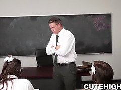 Shelby Good & Allison Rey Suck & Rammed in a Hardcore Threesome