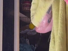 Leie, Bad, Grosser schwanz, Handjob, Selbstgemacht, Masturbation