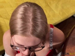 Leie, Blasen, Schwanz, Aufs gesicht abspritzen, Selbstgemacht, Pov, Russisch, Lehrer