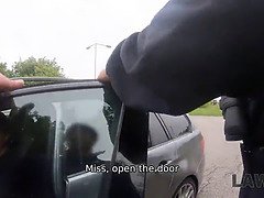 Law4k. girl was going to steal car but was caught and pounded by security officer