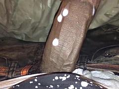 Enthousiasteling, Grote lul, Zwart, Sperma shot, Zwart, Voeten, Fetisj, Gezichtspunt