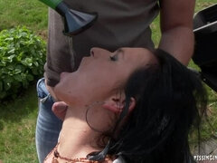 Påkledd, Hardcore, Naturlig, Naken, Utendørs, Pissing, Dusj, Våt