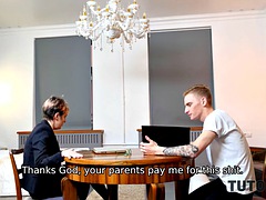 Kuřba, Spodní prádlo, Dospělé, Ruské, Svedená, Krátké vlasy, Učitel, Kozičky