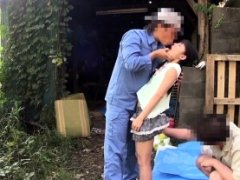 アジア人, 顔射, 軟体, 日本人, 3p男男女, アウトドア, ティーン, 三人