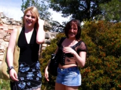 Blondine, Pik sutte, Hårdt, Hd, Udendørs