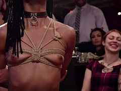 본디지 훈육 사디즘 마소치슴, 큰 가슴, 본디지, 페티쉬, 그룹, 하드코어, 공개적인, 엉덩이 때리기