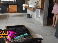 Kriss Kiss - Pov - Surprise Blowjob From Slutty Stepsis