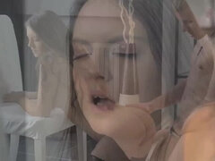 Analny, Brunetka, Sperma, Hardcore, Naturalny, Drobna, Pończochy