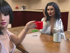 Busty milf in immersive POV visual novel action