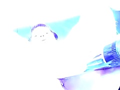 She fucks everything through vegetable garden to huge dildo