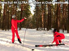 Dildo, Give finger, Hd, Lesbisk, Slikning, Onani, Udendørs, Bryster