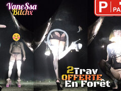 2 French Transvestites Offered in the Forest