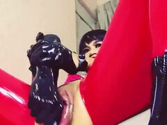 항문, 큰 가슴, 딜도, 갈라지는, Hd, 삽입, 수음, 오르가슴