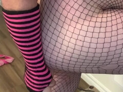 Crossdresser Try's a Few New Toys on His Sissy Ass