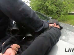 흑갈색 머리, 체코인, 도기스타일, 수음, 보지, 현실, 빨아들이는, 유니폼