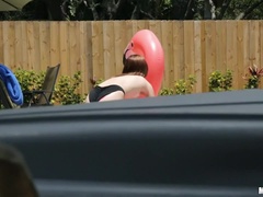 Poolside Peeking